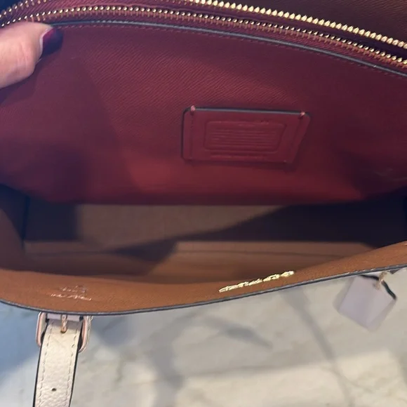 Authentic Coach Ivory Crossgrain Leather CityTote Bag! - Picture 10 of 16